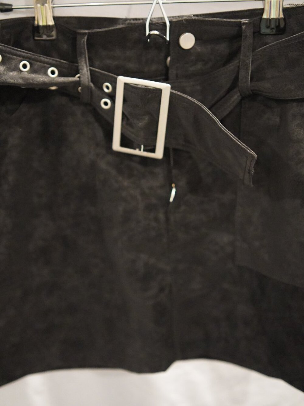 Derek Heart Faux Suede Skirt